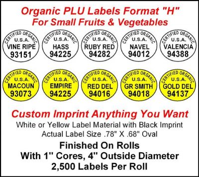 PLU Labels - Agri Label & Tag, LLC